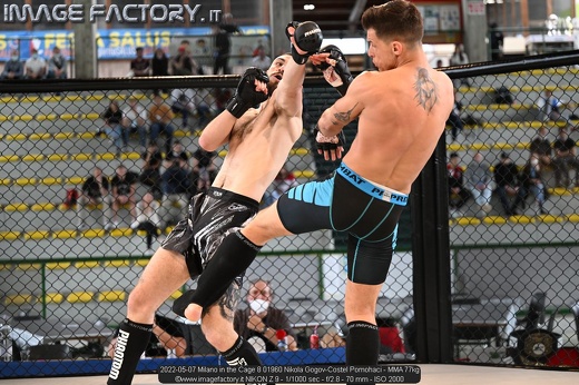 2022-05-07 Milano in the Cage 8 01960 Nikola Gogov-Costel Pomohaci - MMA 77kg